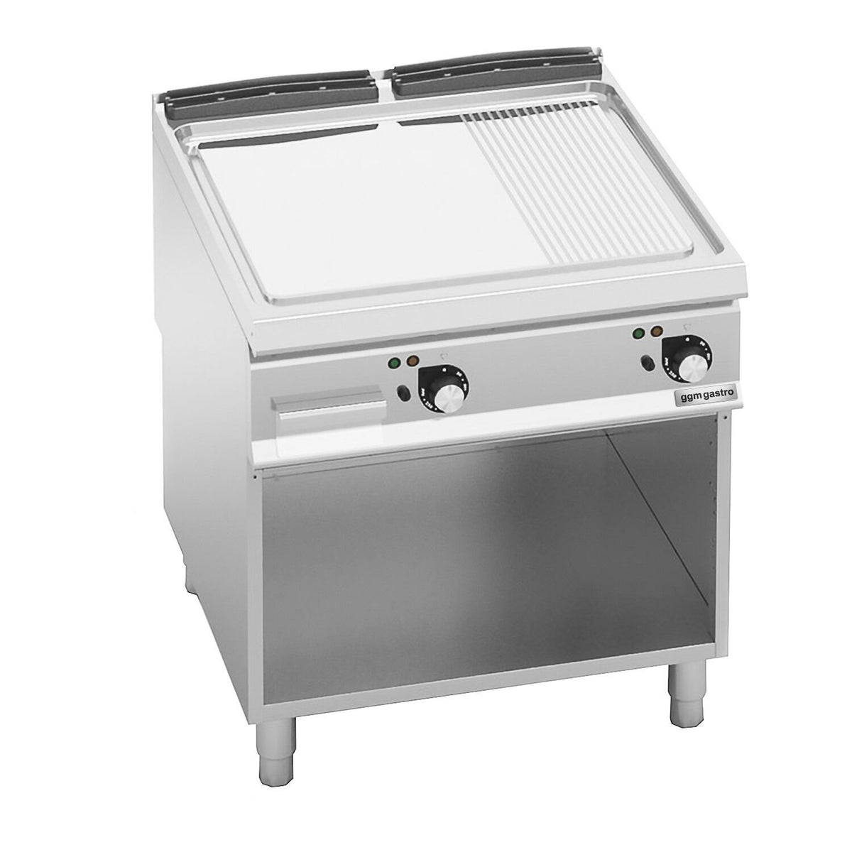 Commercial Electric Griddle - 13.2kW - Smooth/Ribbed Plate (half & half) - on Stand