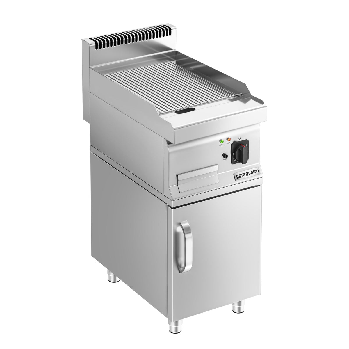 Sähköpaistotaso - 4,5 kW - uritettu - Paistopinta-ala: 400x600 mm - sis. alakaapin, 1 ovi