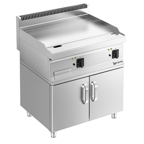 Sähköpaistotaso - 7,1 kW - sileä - Paistopinta-ala: 795x535 mm - sis. alakaapin, 2 ovea