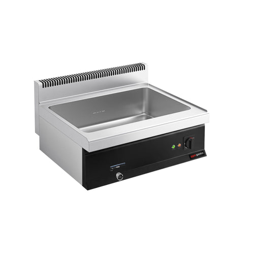 Countertop Bain Marie - 2x GN 1/1 or 4x GN 1/2 - 2,4 kW - with Drain Tap