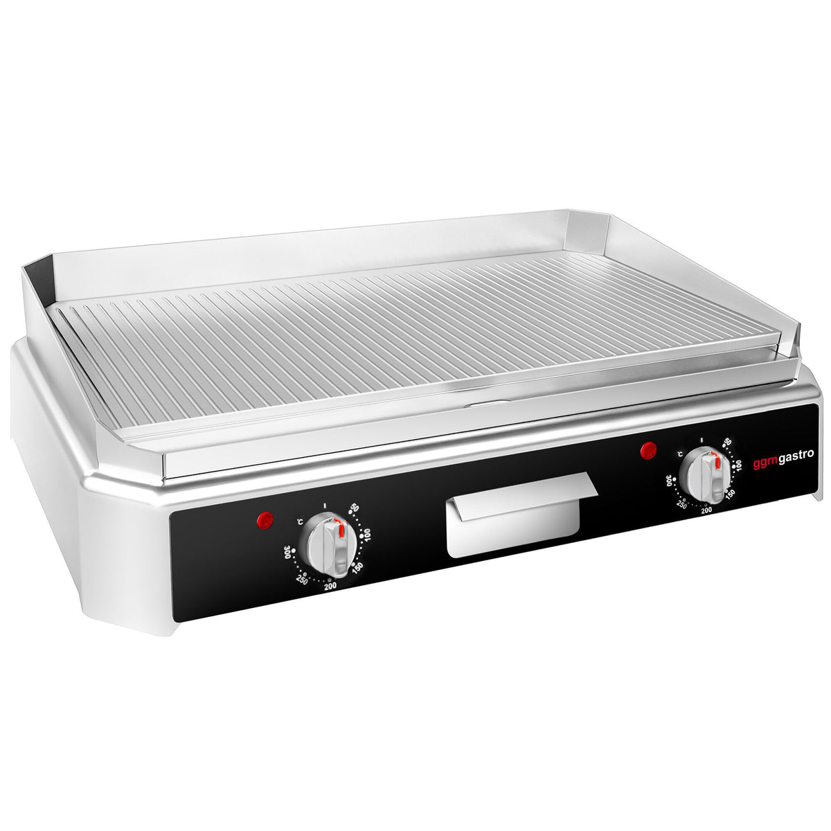 Commercial Electric Griddle - 5.0kW - Ribbed Plate - Cooking area: 740x296 mm