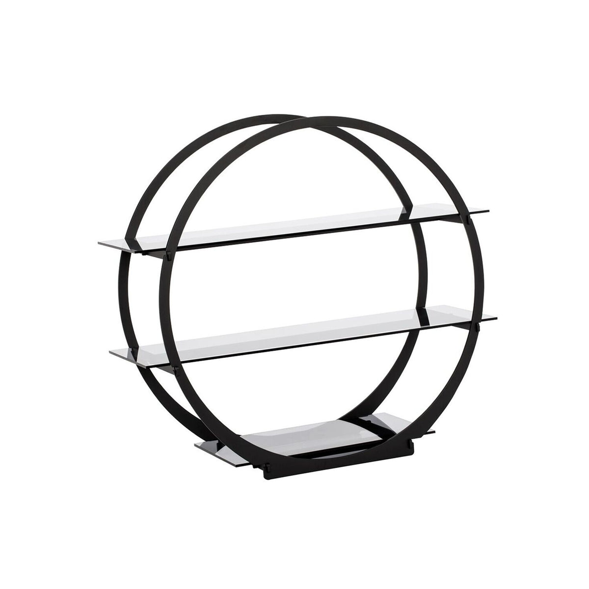 Buffetteline - Ruostumaton teräs; musta - pyöreä - Ø 390 mm - 3-tasoinen - Korkeus: 390 mm