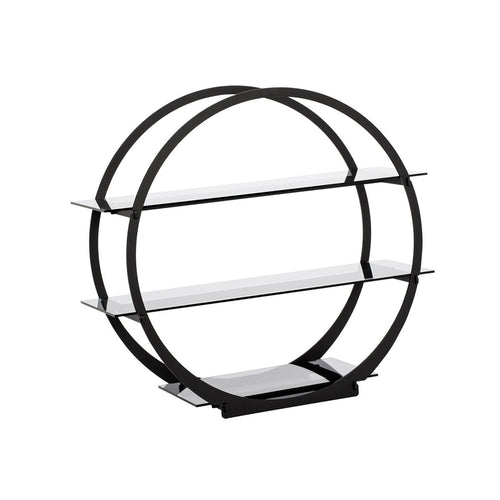 Buffetteline - BLACK LINE - Ruostumaton teräs; musta - pyöreä - Ø 450 mm - 3-tasoinen - Korkeus: 450 mm
