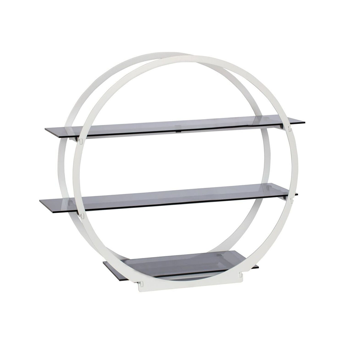 Buffetteline - ruostumaton teräs & pleksi, valkoinen - pyöreä - 540x220 mm - 3-tasoinen - Korkeus: 540 mm - ominaisuudet: vakaa, moderni ulkonäkö