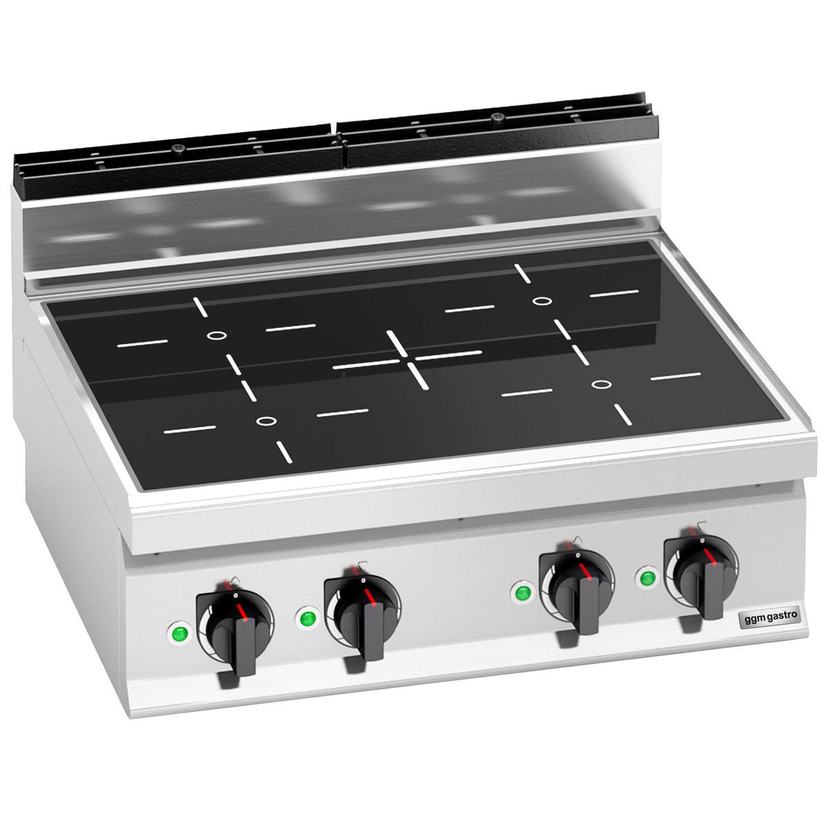Induktioliesi Lorenzo 700 ‑sarja - 800x714x432 mm - 14 kW - 4 keittoaluetta - pöytämalli