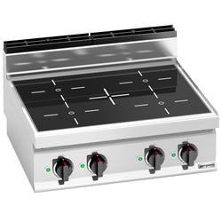 Induktioliesi Lorenzo 700 ‑sarja - 800x714x432 mm - 14 kW - 4 keittoaluetta - pöytämalli