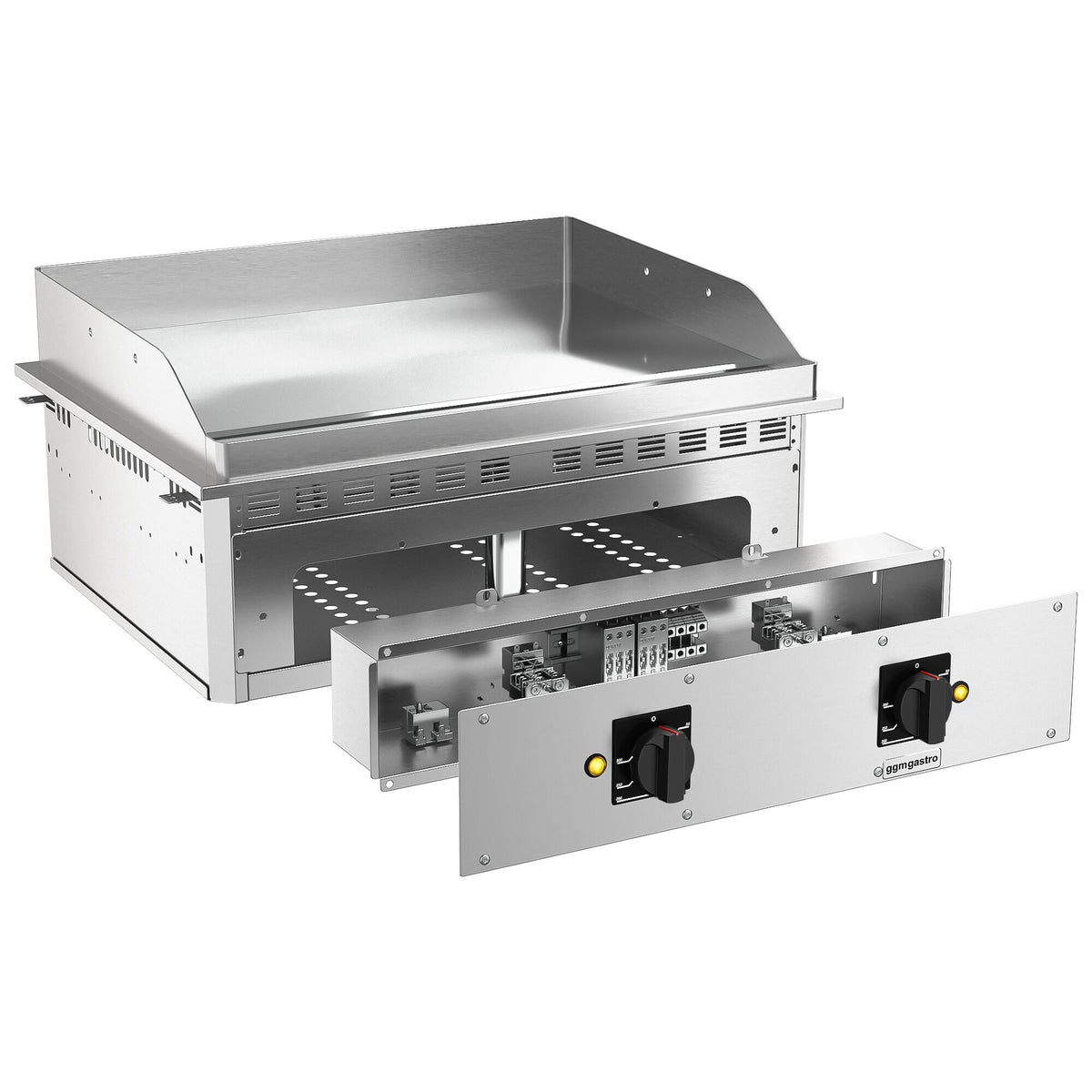 Commercial Electric Drop-in Griddle – 9 kW – Smooth - Cooking Area: 744 x 484 mm