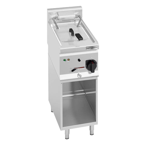 Sähkökäyttöinen rasvakeitin - 10 l - 9,0 kW - tyhjennyshanalla - sis. alarungon - 400 V