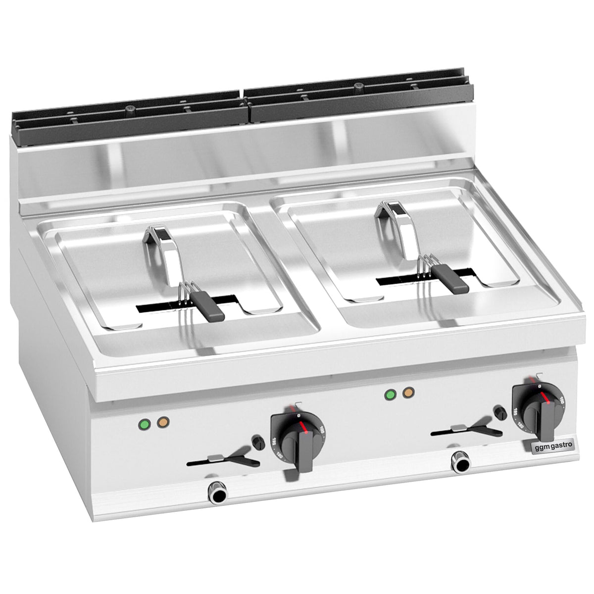 Kaksiosainen sähkökäyttöinen rasvakeitin - 2 x 10 l - 18,0 kW - 400 V