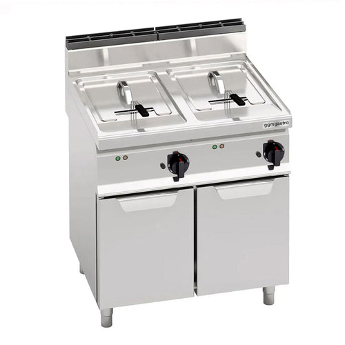 Kaksiosainen sähkökäyttöinen rasvakeitin - 2 x 18 l - 27,0 kW - 400 V