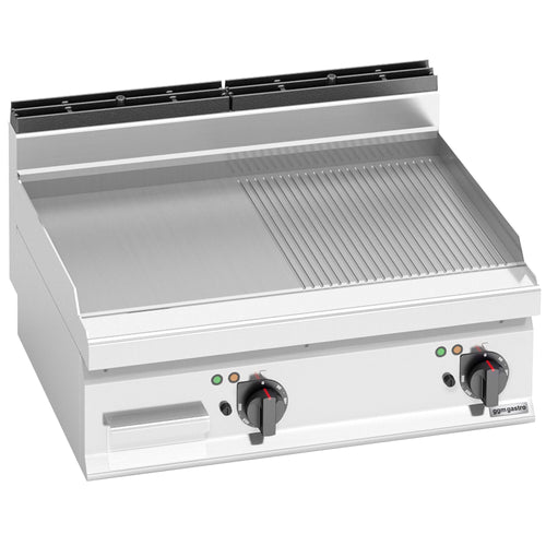 Sähköpaistotaso - 9,6 kW - sileä/uritettu - Paistopinta-ala: 795x500 mm