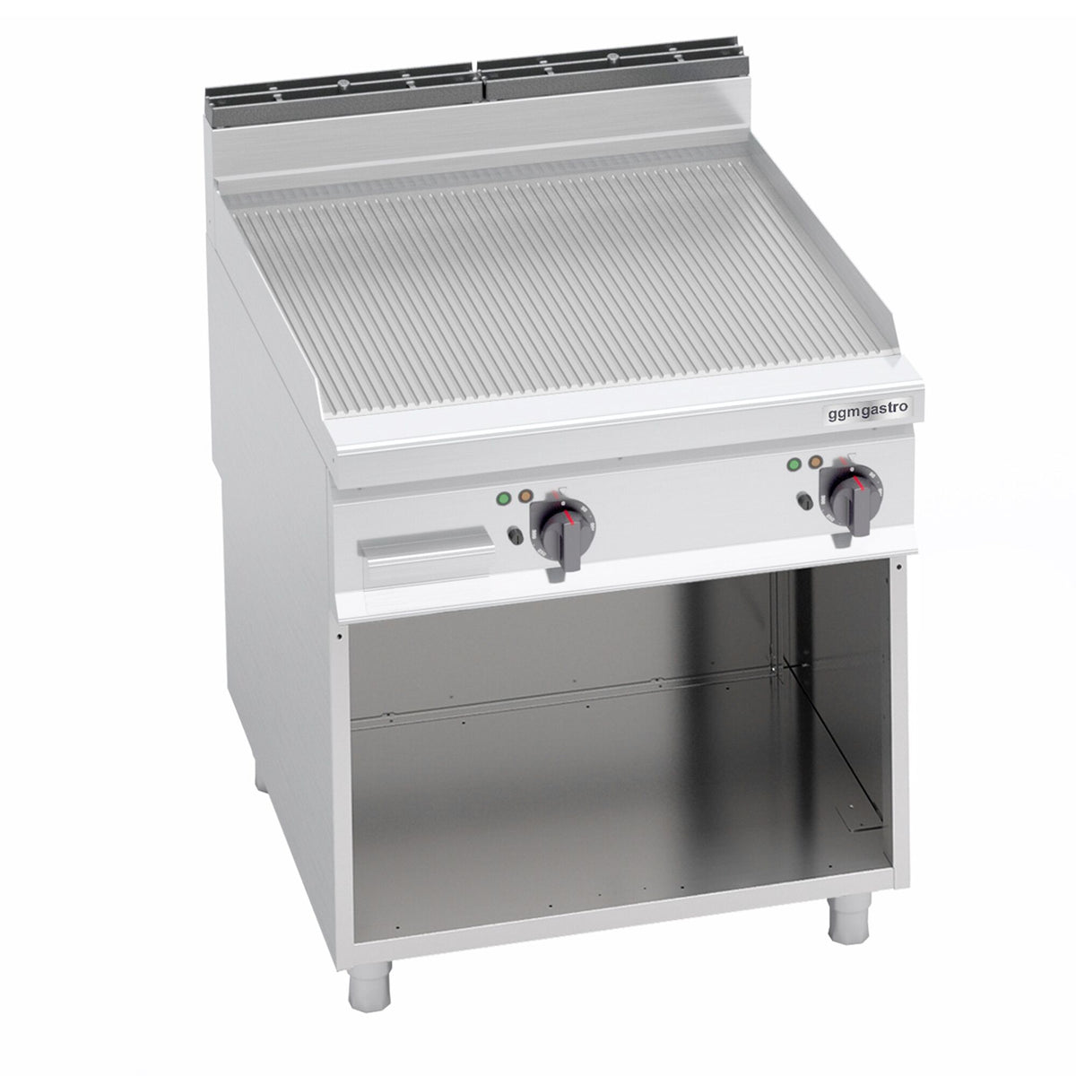 Commercial Electric Griddle - 11.4kW - Ribbed Plate - Cooking area: 796x667mm - on Stand