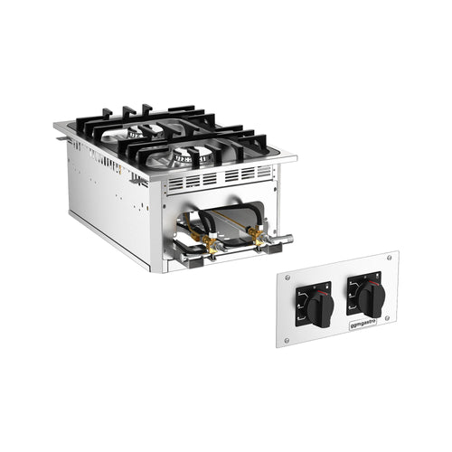 Kaasuliesi - 15 kW - 2 poltinta - upotettava - 400x765x285 mm
