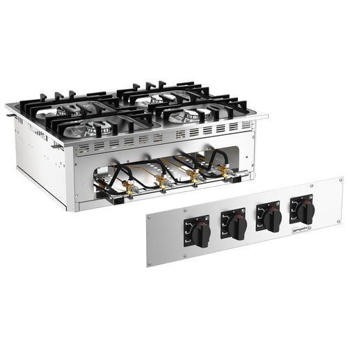 Kaasuliesi - 30 kW - 4 poltinta - upotettava - 800x765x285 mm