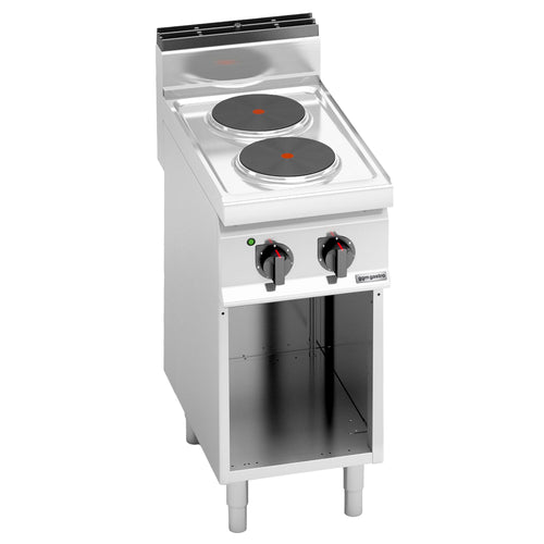 Sähköliesi Lorenzo 700 ‑sarja - 400x714 mm - 5,2 kW - 2 keittolevyä - pyöreä - jalustalla