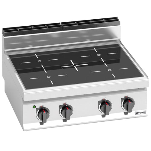 Sähköliesi LORENZO 700 ‑sarja - 800x714x430 mm - 12,8 kW - 4 keittolevyä kulmikas - pöytämalli