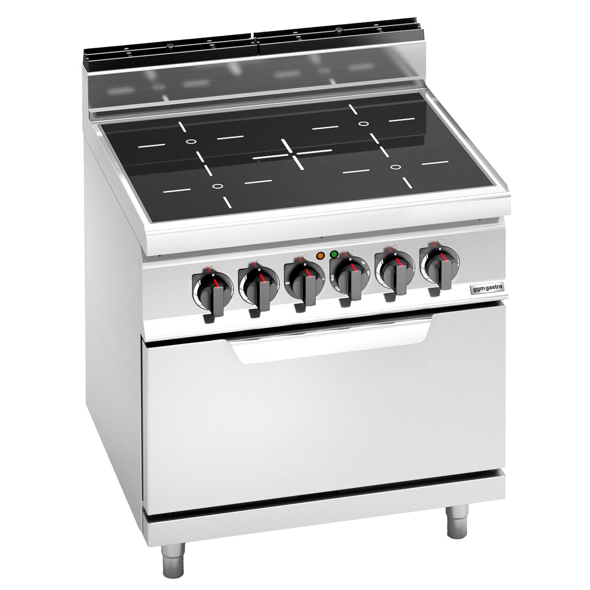 Sähköliesi Lorenzo 700 ‑sarja - 800x714 mm - 20,3 kW - 4 keittolevyä - jalustalla - sis. sähköuuni - 7,5 kW