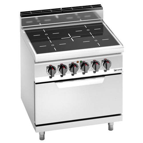 Sähköliesi Lorenzo 700 ‑sarja - 800x714 mm - 20,3 kW - 4 keittolevyä - jalustalla - sis. sähköuuni - 7,5 kW