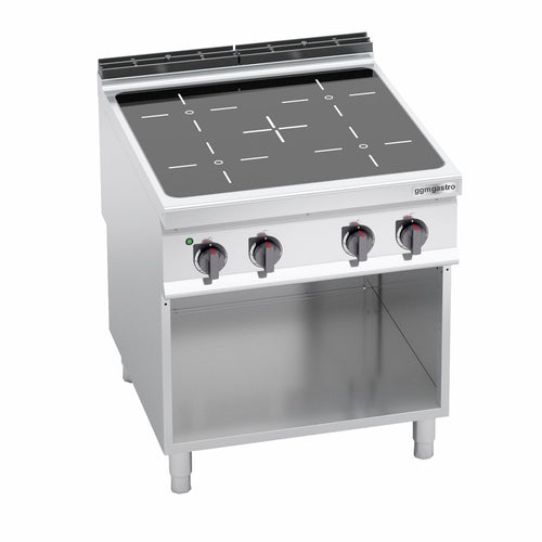 Sähköliesi Lorenzo 900 ‑sarja - 800x900x965 mm - 16 kW - 4 keittolevyä - jalustalla