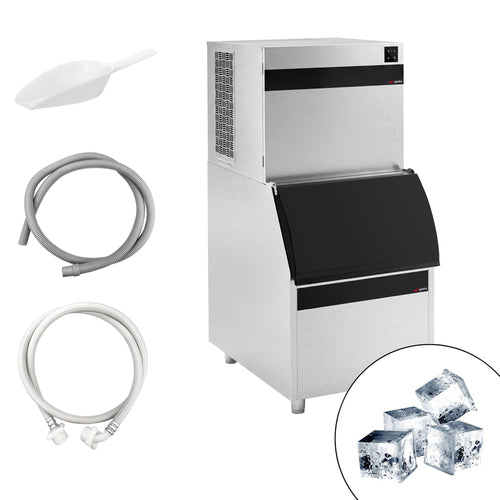 Commercial Ice Machine - Cube - 230 kg/ /24 h incl. storage container