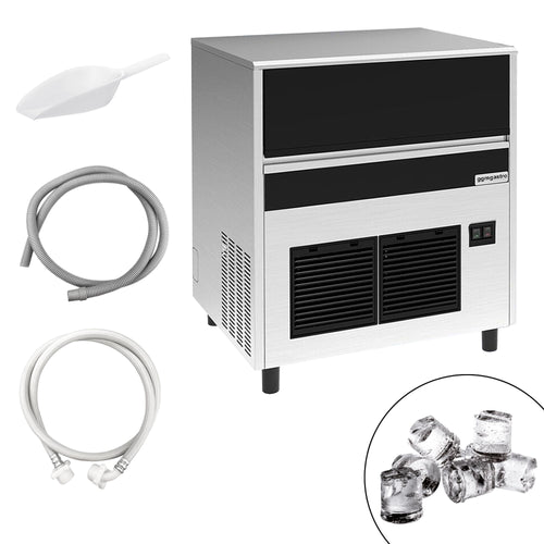 Commercial Ice Machine - Bullet - 67 kg/24 h - with Drain Pump