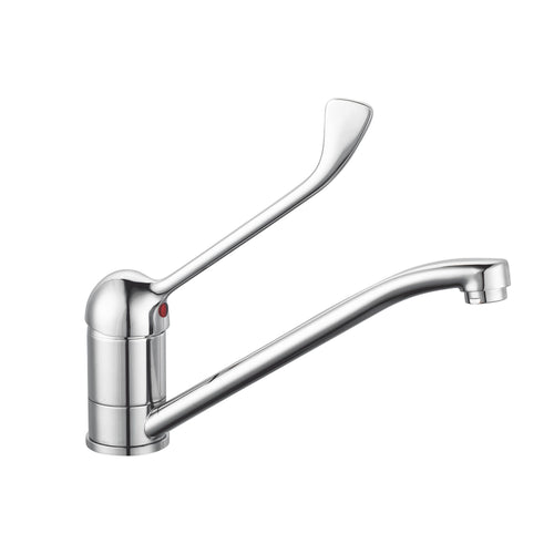 Yksireikäinen sekoitusventtiili - varusteena: juoksuputki, G 1/2" liitäntä & yksivipu - 220 mm