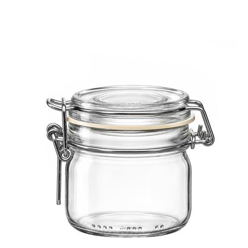 (6 kpl) Bormioli Rocco | Säilöntäpurkki - DUBLIN - 200 ml - pantasulkimella