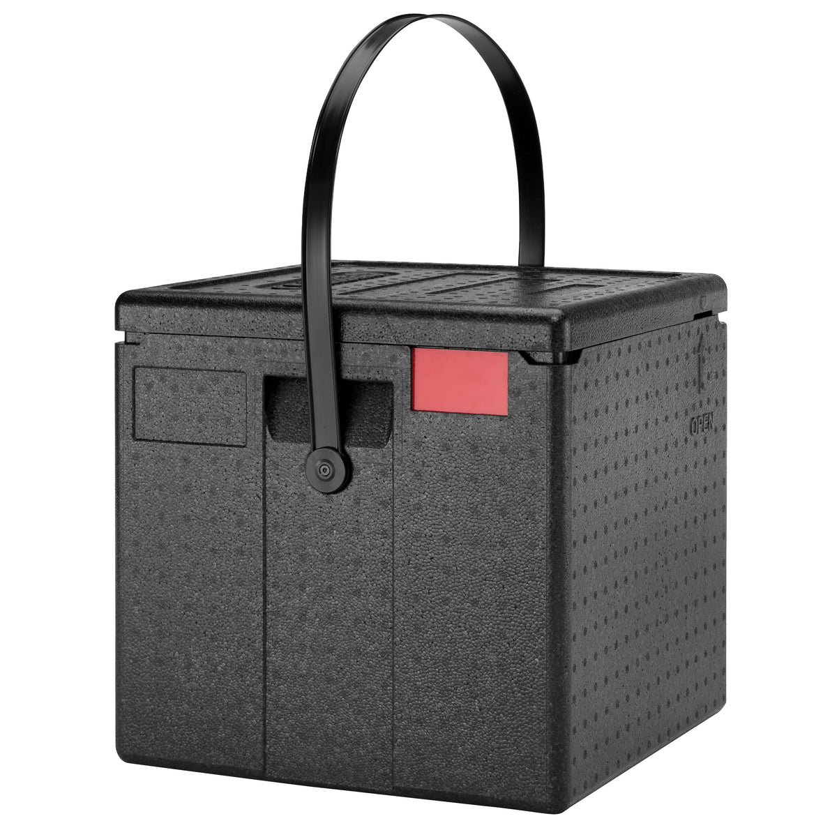 CAMBRO | CAM GOBOX® - Toploader-pizzalaatikko - kantohihnalla - 8 pizzalle - musta