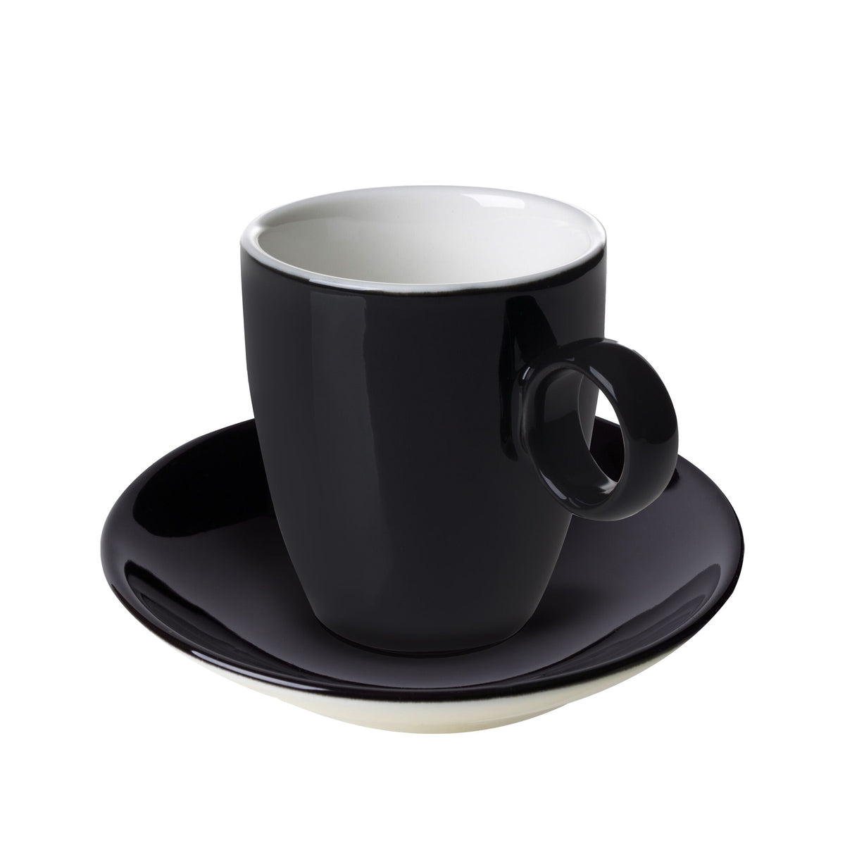 (6 kpl) Bart Colour Cafe - Espressokuppi - 65 ml - Musta