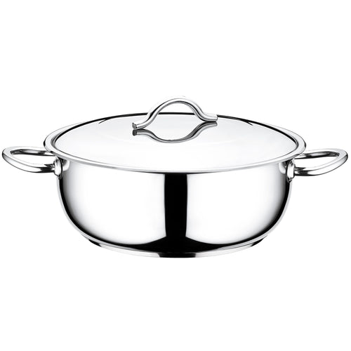 Kastikekattila - Ruostumaton teräs - 16,0 l - Ø 400 mm - Korkeus: 160 mm - sopii induktiolle; sopii kaasulle; uuninkestävä; konepesun kestävä; höyryaukolla varustettu kansi; tasainen lämmönjako