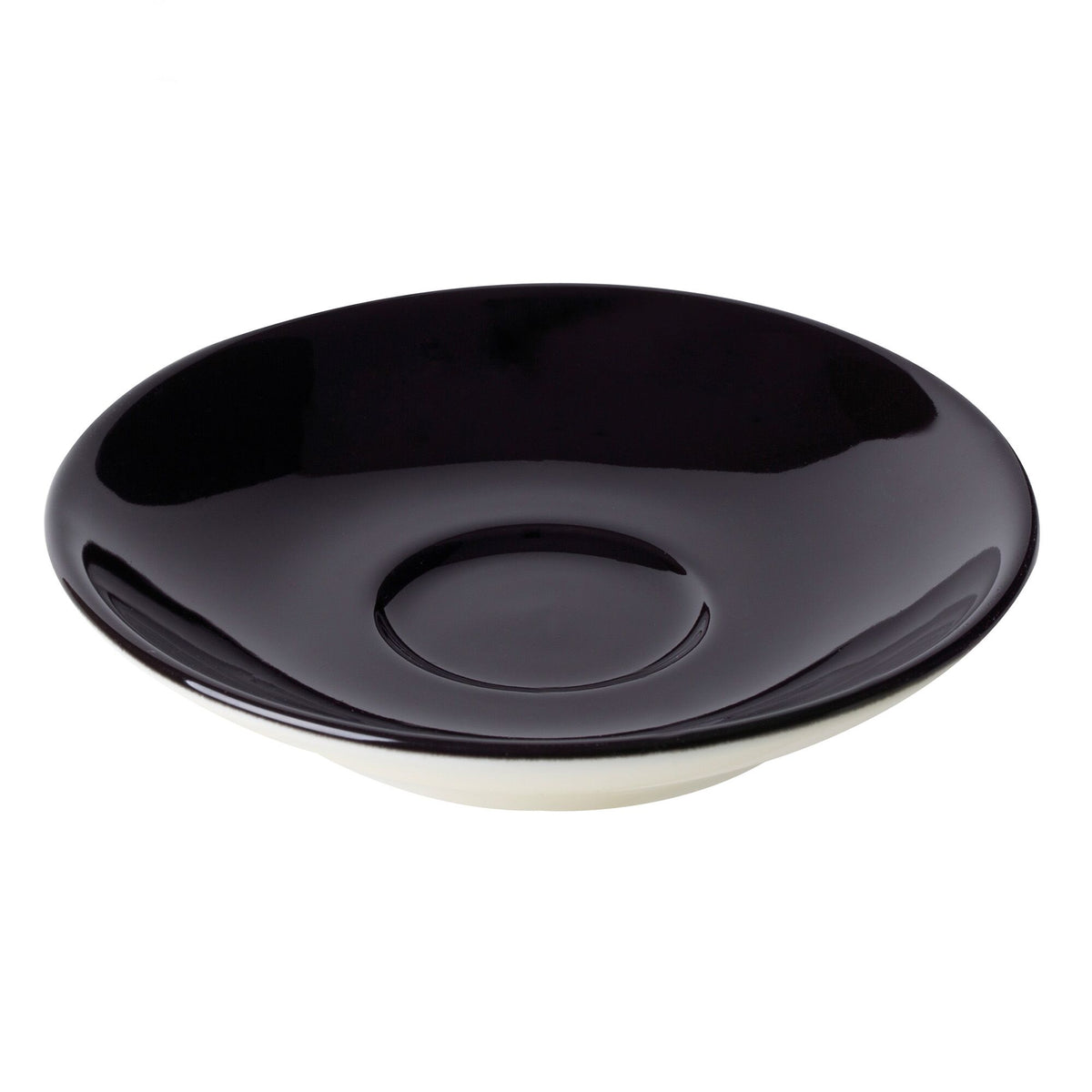 (6 pcs) BART COLOUR CAFE - Espresso saucers - Ø110mm - Black