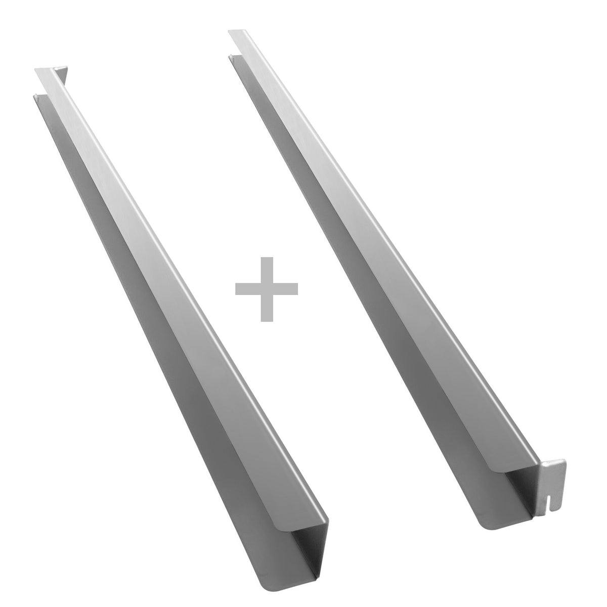 Ruostumattomat teräskiskot setti - 30x700x30 mm - varten Eistiefkühlschrank ETKSC792DN -sarja