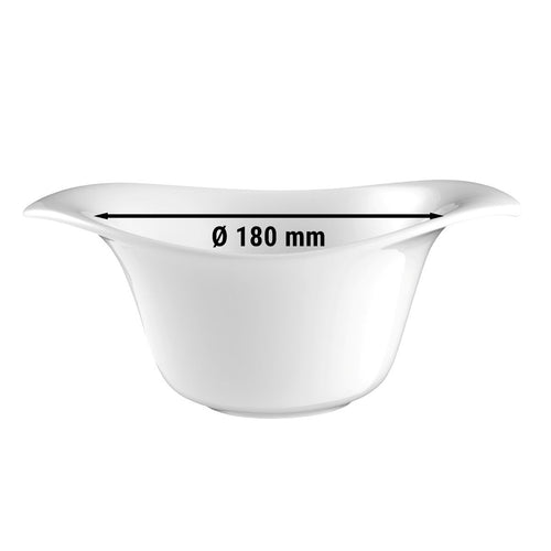 (4 kpl) Seltmann Weiden - Eventbowl-kulho soikea - 180mm _ Valkoinen/Uni