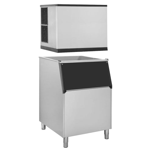 Commercial Ice Machine - Cube - 212 kg/24 h - incl. ice storage container