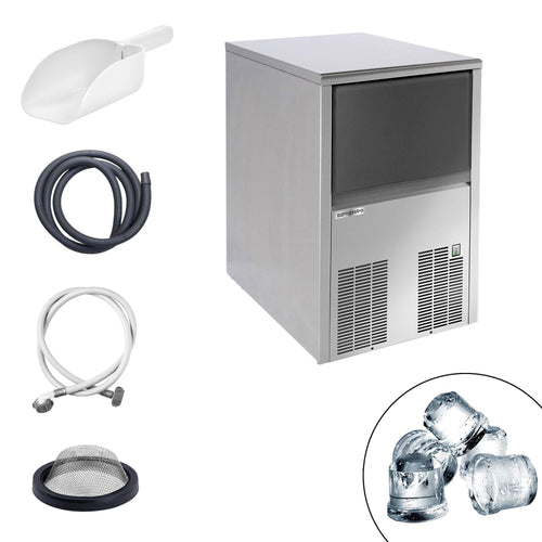 Commercial Ice Machine - Bullet - 46kg/24h - with Storage Bin
