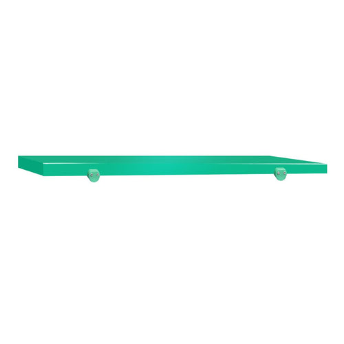 Työtason leikkuulevy - 1000x700 mm - Paksuus: 40 mm - HACCP-yhteensopiva - Polyeteeni (PE500) - Vihreä - Työtason reunastopparilla