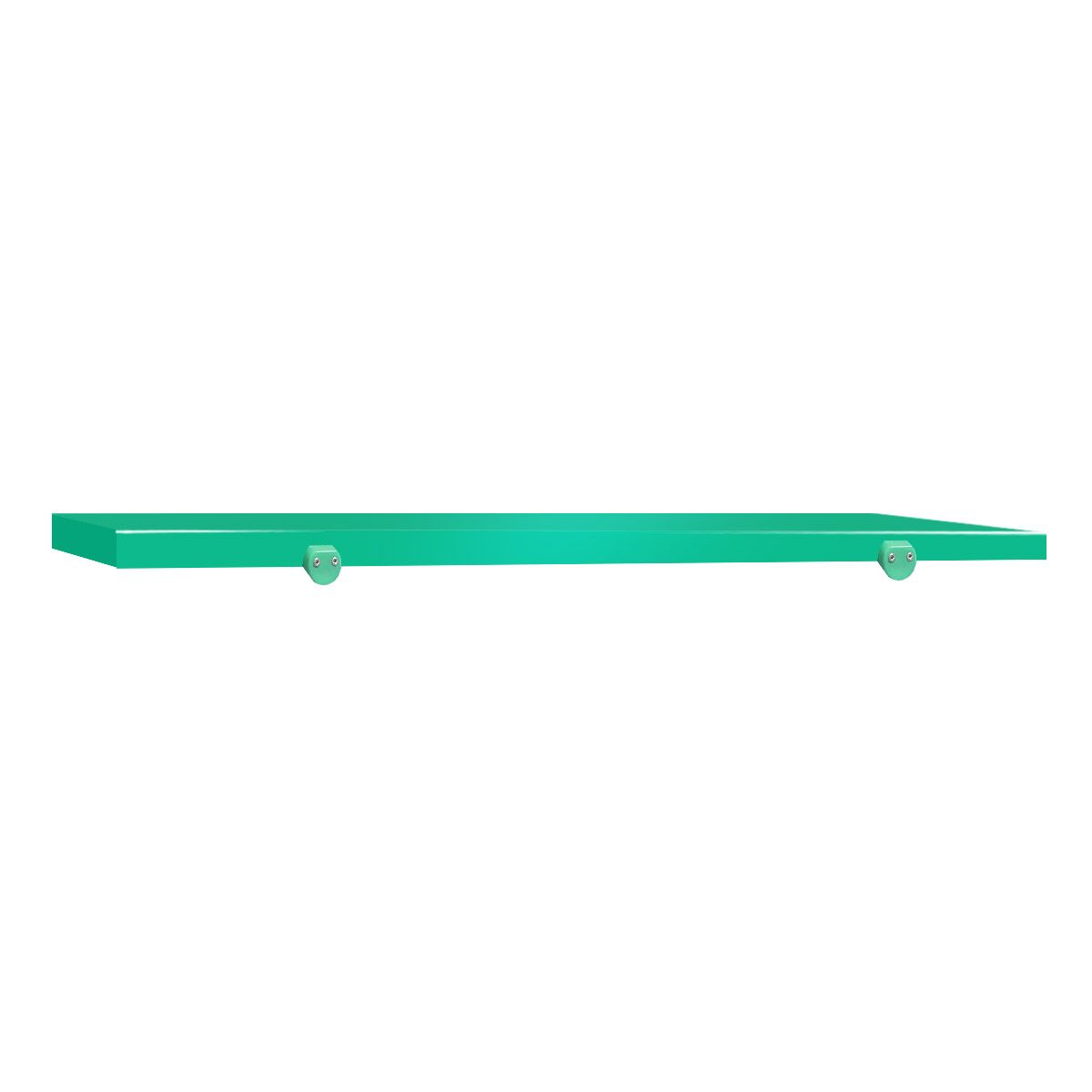 Työtason leikkuulevy - 1800x600 mm - Paksuus: 40 mm - HACCP-yhteensopiva - Polyeteeni (PE500) - Vihreä - Työtason reunastopparilla