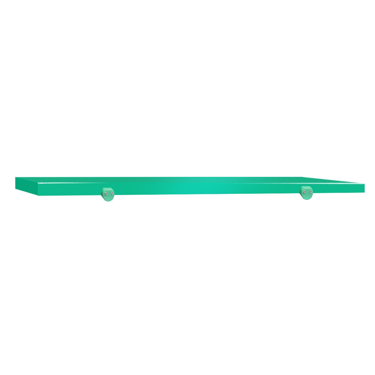 Työtason leikkuulevy - 2000x700 mm - Paksuus: 40 mm - HACCP-yhteensopiva - Polyeteeni (PE500) - Vihreä - Työtason reunastopparilla