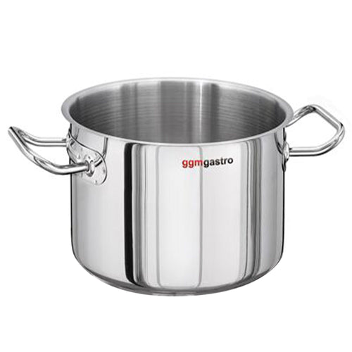 Induktiokattila - Ruostumaton teräs - 35,0 l - Ø 450 mm - Korkeus: 220 mm - kolmikerrospohja; sopii induktiolle; sopii kaasulle; sopii keraamiselle liedelle; sopii sähkölevylle; konepesun kestävä