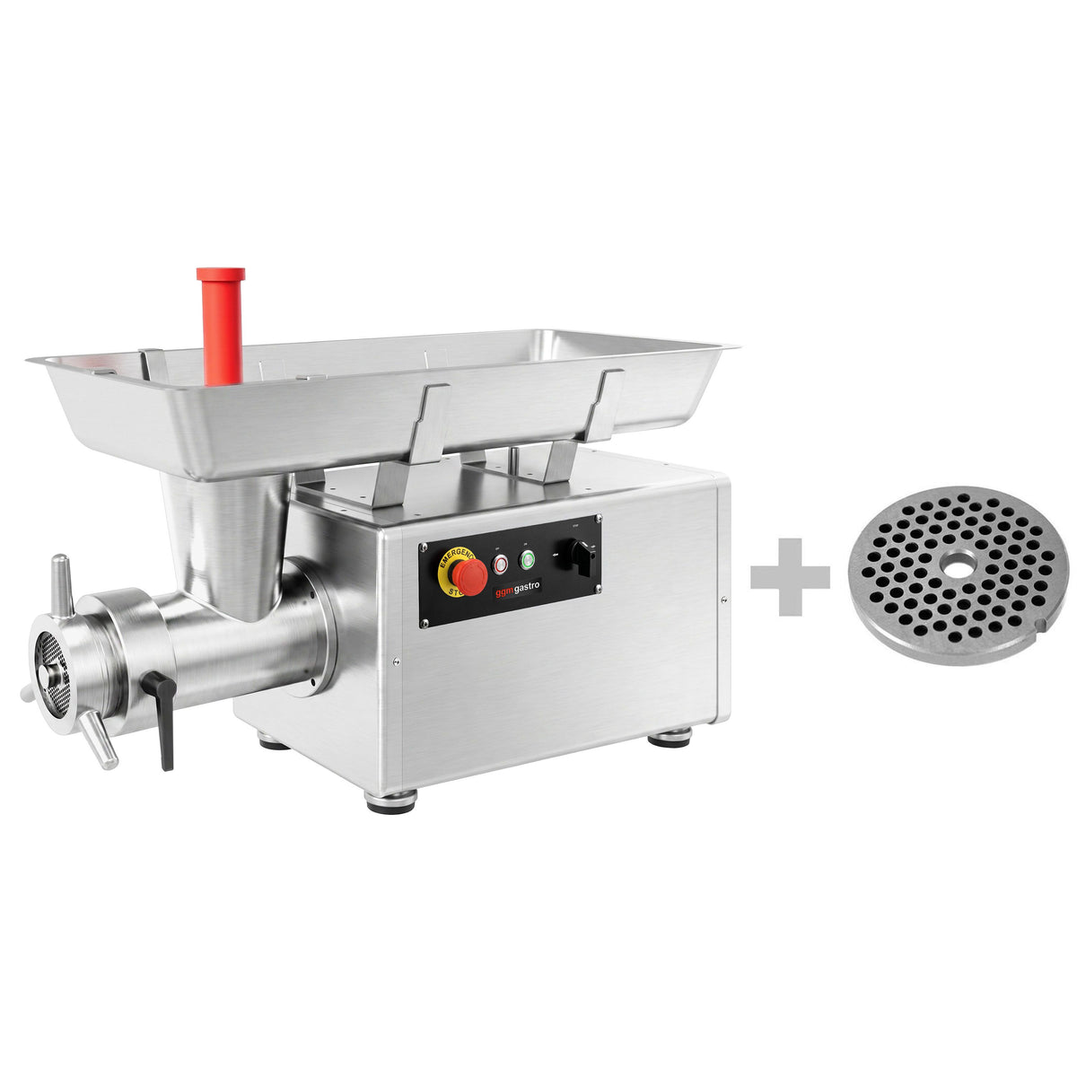 Heavy Duty Electric Meat Mincer - Size 22 - 250kg/h - 1.5 kW - Mincing Plate 4mm