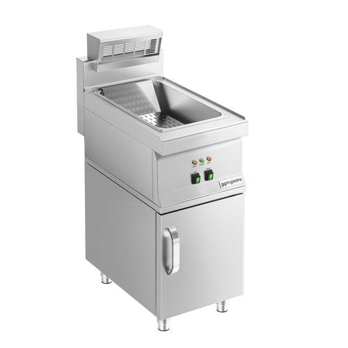 Electric Chip Scuttle - 1.17kW - 1x GN 1/1 - with base cupboard - 1 Door - Freestanding