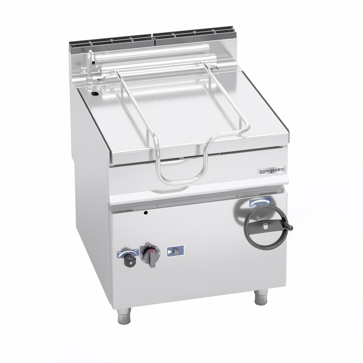 Kippipannu - kaasu - 80 l - 14,4 kW - käsipyörä ja vesiliitäntä