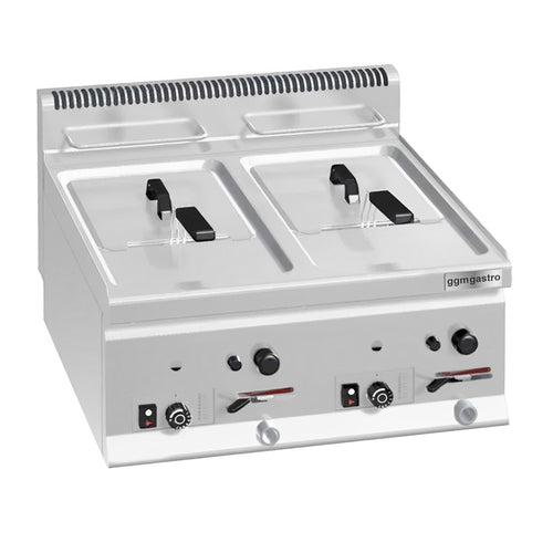 Kaksiosainen kaasurasvakeitin - 2 x 8 l - 13,2 kW