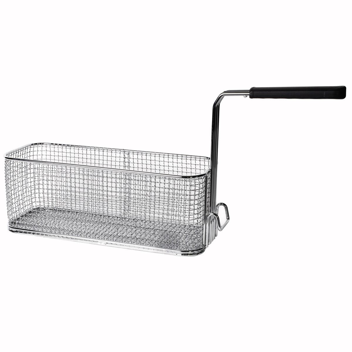 Fritteusenhalbkorb - 345x130 mm; 150 mm; 9 l - ruostumaton teräs; muovikahva - yhteensopiva: EFB879H-18+18, EFB479H-18, GFB879T-20+20, GFB479T-20