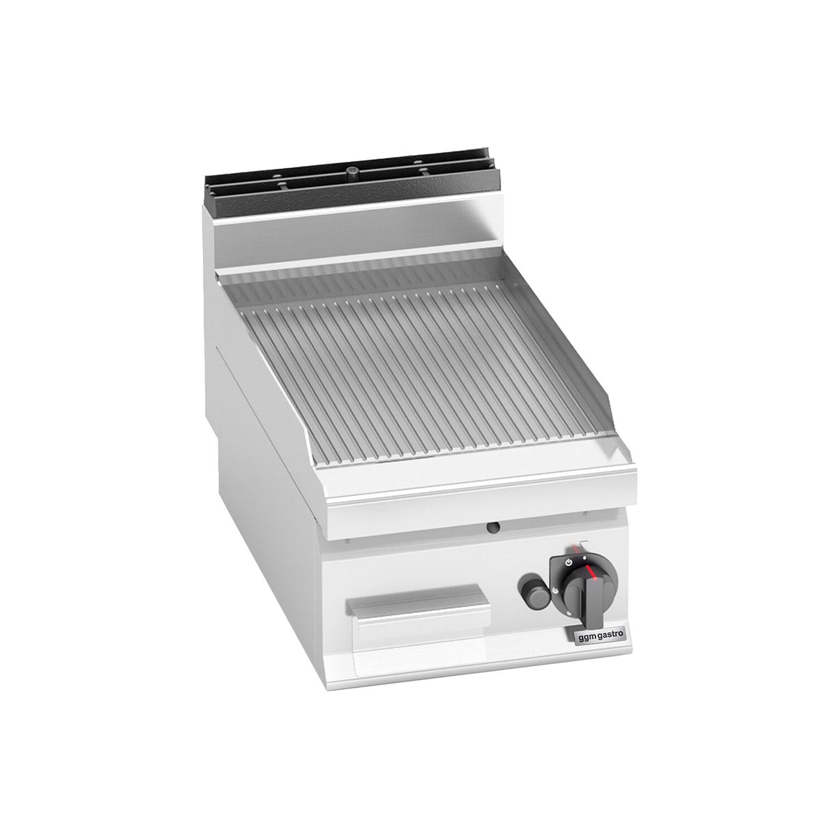 Commercial Gas Griddle - 6.9kW - Ribbed Plate - Cooking area: 395x500mm