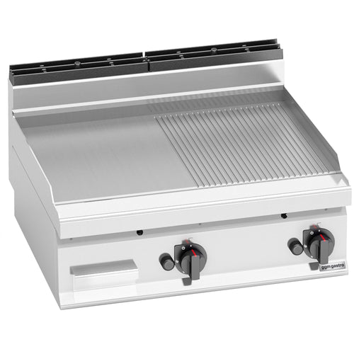 Kaasupaistotaso - 13,8 kW - sileä/uritettu - Paistopinta-ala: 795x500 mm