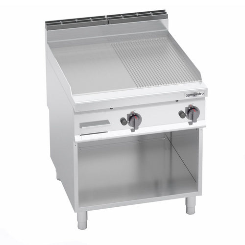 Kaasupaistotaso - 20 kW - sileä/uritettu - Paistopinta-ala: 796x667 mm - sis. jalustan
