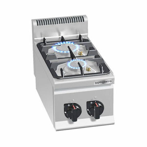 Kaasuliesi Lorenzo 600 ‑sarja - 300x600x410 mm - 9,5 kW - 2 poltinta - pöytämalli