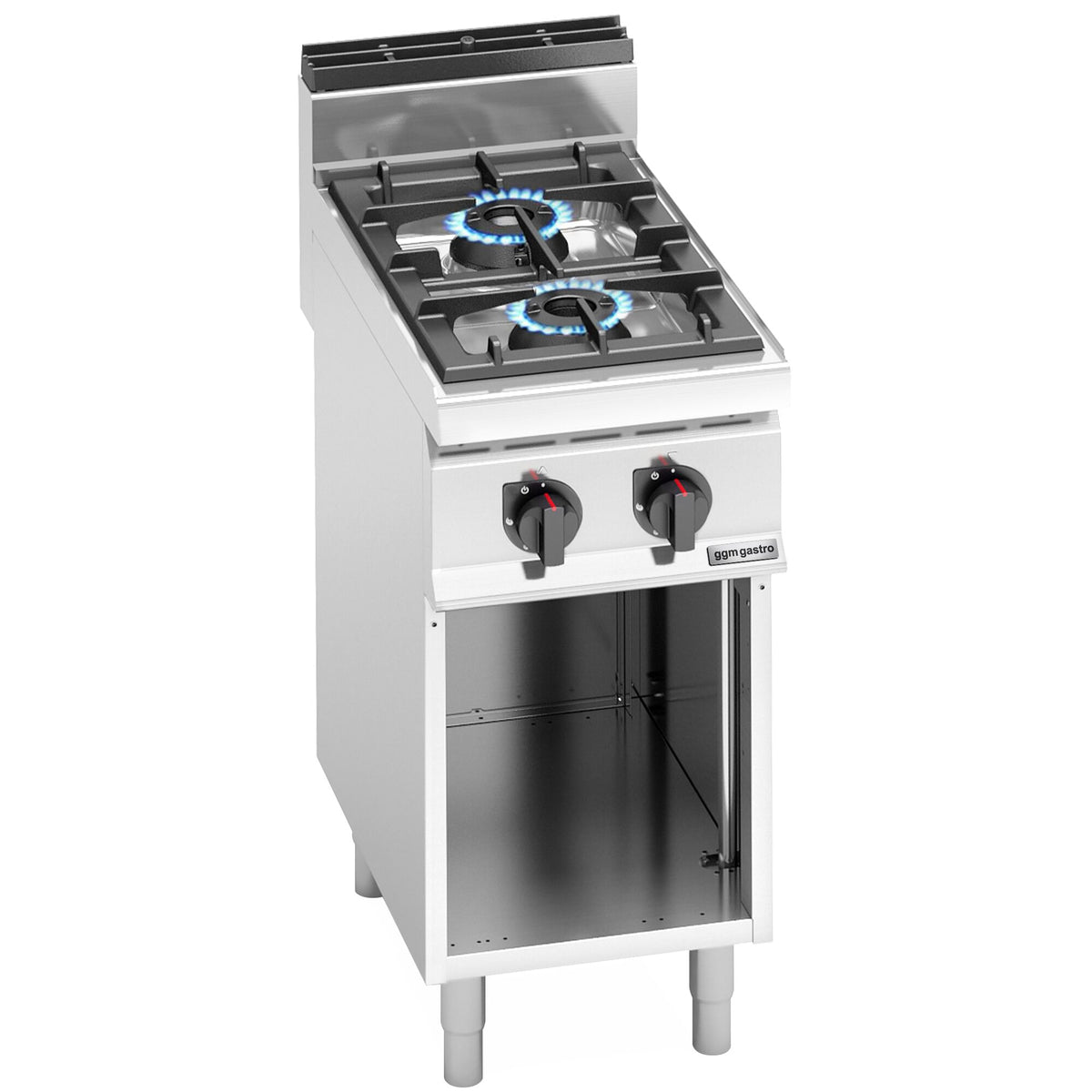 Kaasuliesi Lorenzo 700 ‑sarja - 14 kW - 2 poltinta - jalustalla - 400x714x1 070 mm