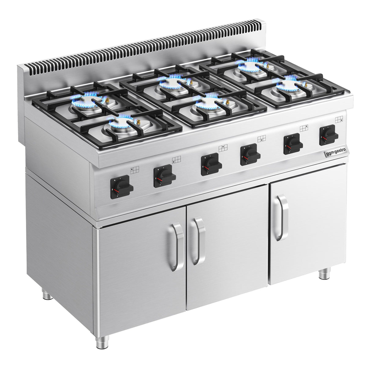 Gas Boiling Top - 36kW - 6 burners